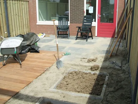 Tuinproject van Hovenier Klavertje 4: aanleg en bestrating
